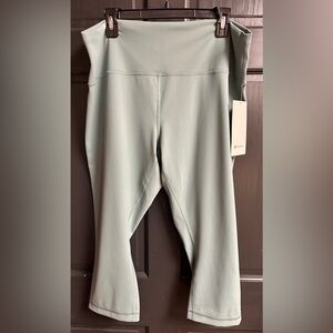 Lululemon NWT Wunder Train HR Crop 21” Green Leggings Women’s Plus Size 20